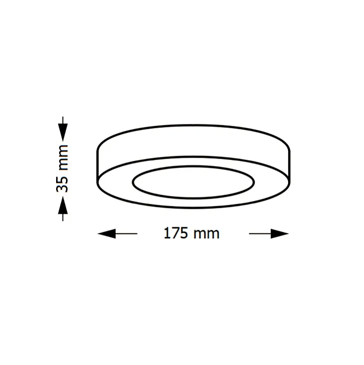 LED plafonjera 12W, promenljiva boja svetla KNC5-12W