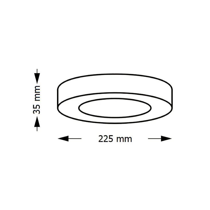 LED plafonjera 18W, promenljiva boja svetla KNC5-18W