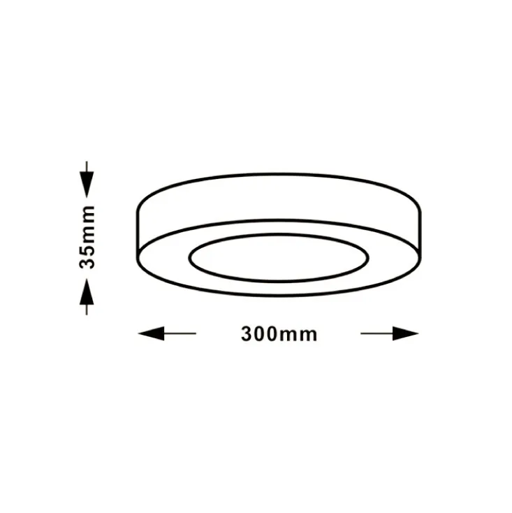 LED plafonjera 24W, promenljiva boja svetla KNC5-24W