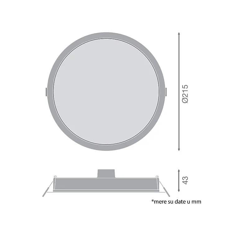 Ledvance LED ugradna panel lampa 24W 6500K 4099854561443E