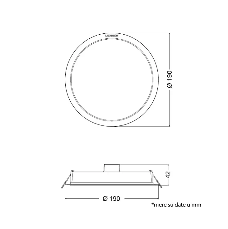 Ledvance LED ugradna panel lampa 18W 3000K 4099854561702E
