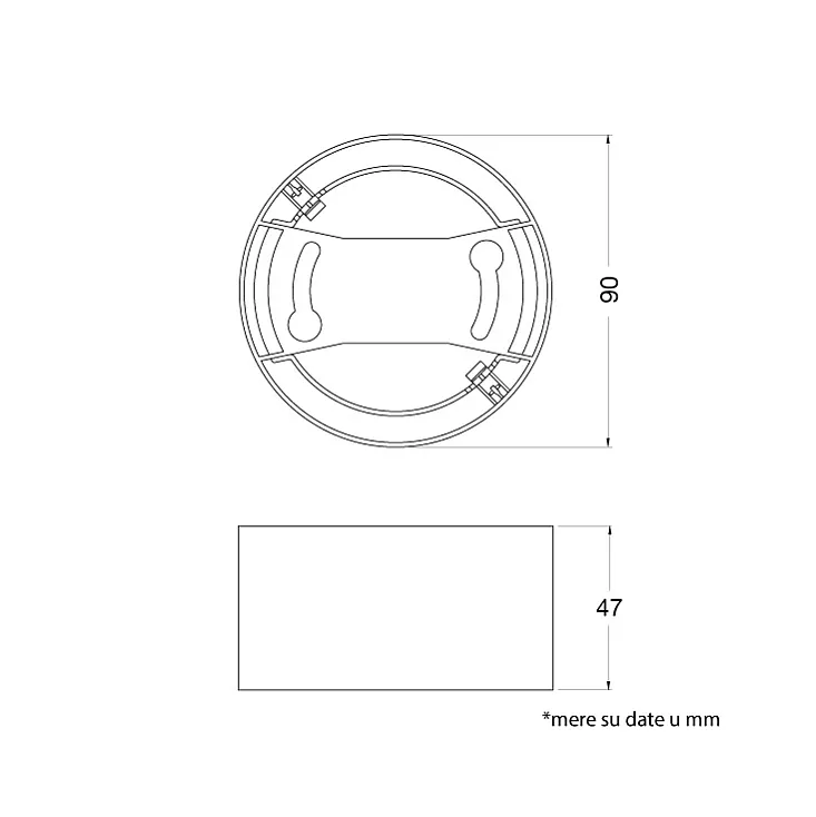 Nosač za ugradni LED panel 4W 4099854561887E