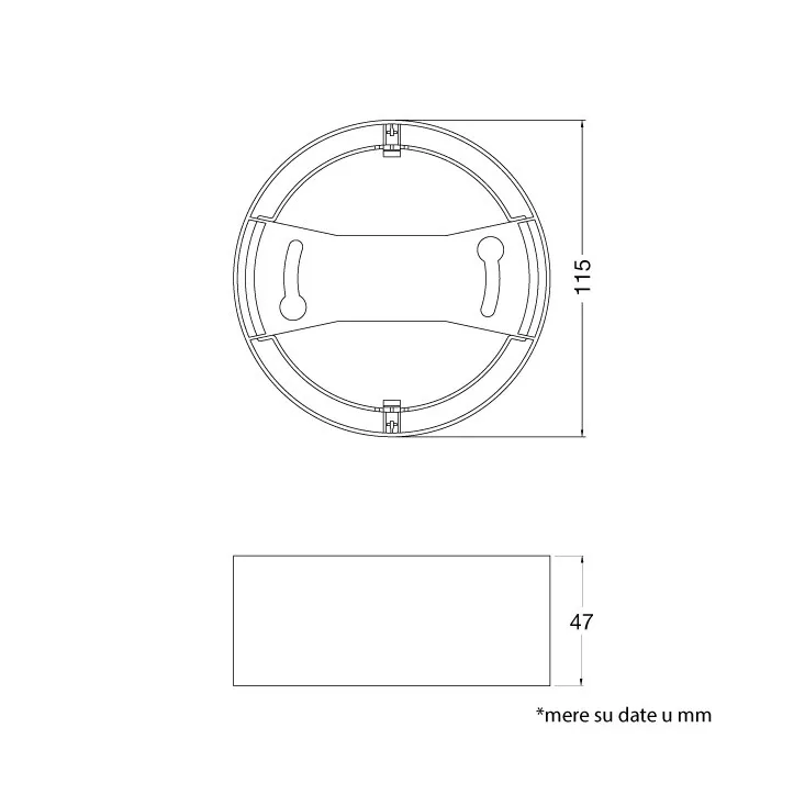 Nosač za ugradni LED panel 8W 4099854561900E