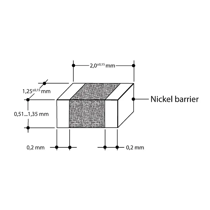 Kondenzator SMD 22nF 50V CVNF022K0805