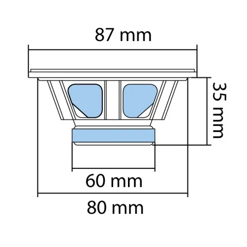 Auto zvučnici 87mm 2x35W BK087