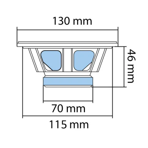 Auto zvučnici 130mm 2x50W BK130
