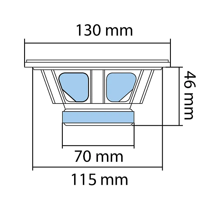 Auto zvučnici 130mm 2x50W BK130