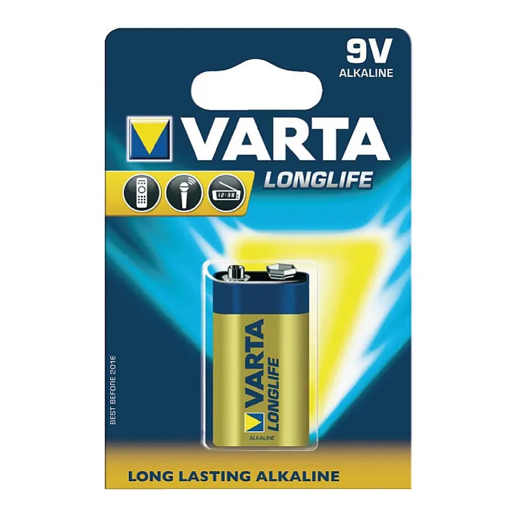 Varta alkalna mangan baterija 9V VAR-6LR61/BP1