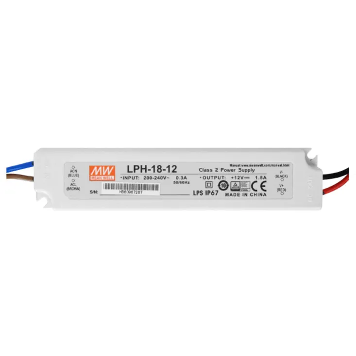 Ispravljač 12V 18W IP67 LPH-18-12