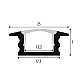 Ugradni aluminijumski profil za LED trake LPR-2507/1