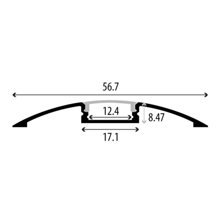 Aluminijumski profil za LED trake LPR-5711/2