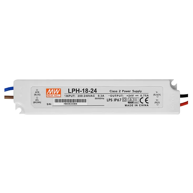 Ispravljač 24V 18W IP67 LPH-18-24