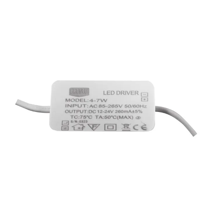 Rezervni ispravljač za LED panele 7W 260mA LNP-D6W/UL