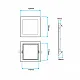 LED ugradna panel lampa 6W dnevno svetlo M6UK/W