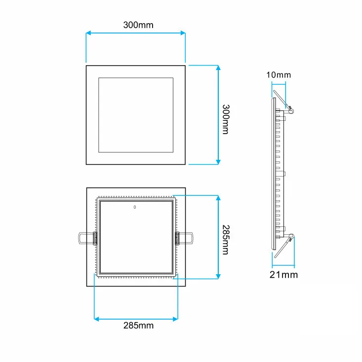 LED ugradna panel lampa 24W dnevno svetlo M24UK/W