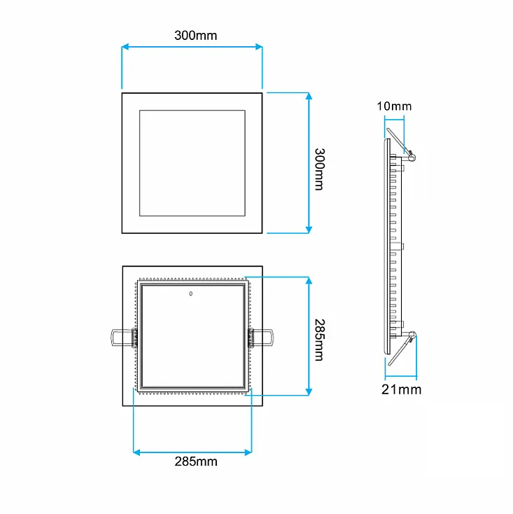 LED ugradna panel lampa 24W dnevno svetlo M24UK/W