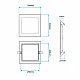 LED ugradna panel lampa 24W dnevno svetlo M24UK/W