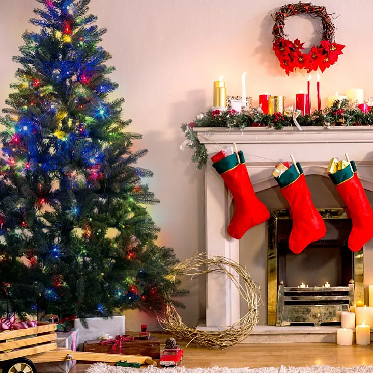 Veštačka jelka 150cm sa osvetljenjem KMF6/150