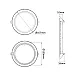 LED ugradna panel lampa 12W hladno bela M12UO/W