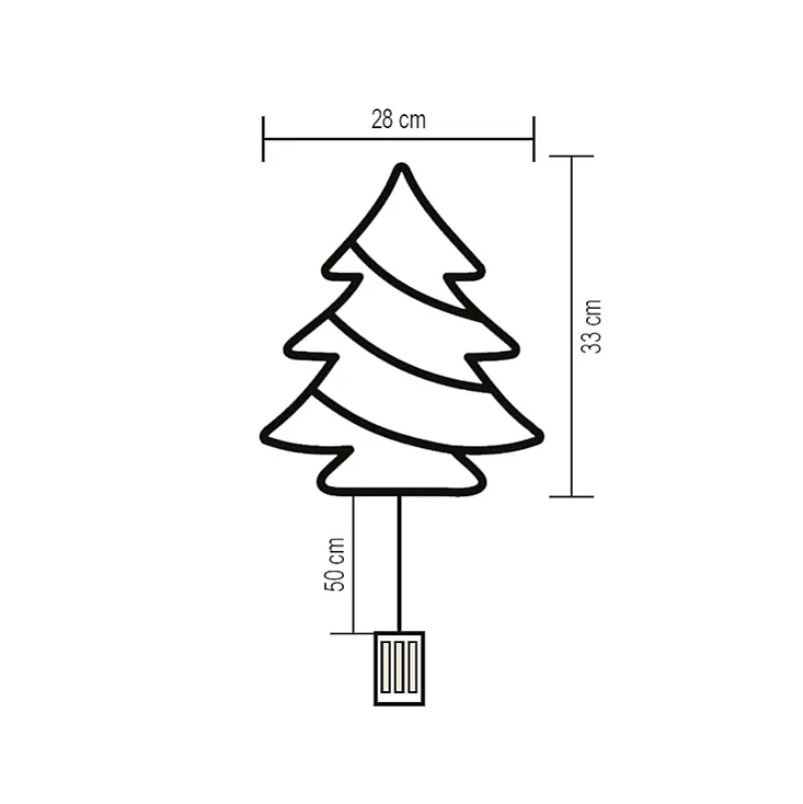 Ukras za prozor "jelka" KID502B/M