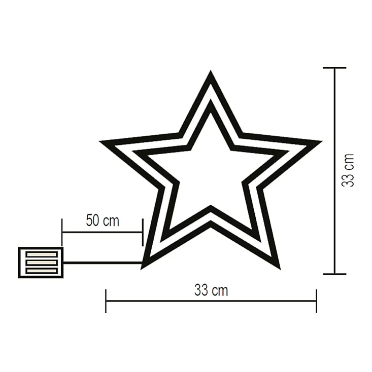 Ukras za prozor "zvezda" KID503B/WW