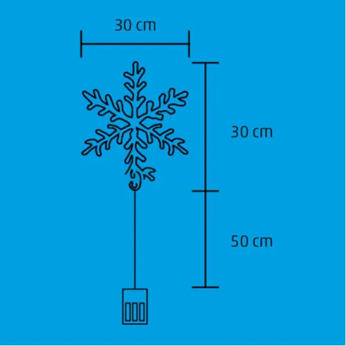 Ukras za prozor "pahuljica" KID701