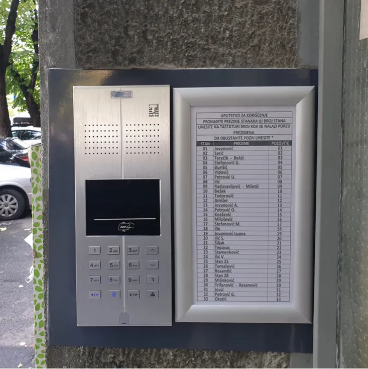 Spoljna jedinica Q2C audio interfon T887