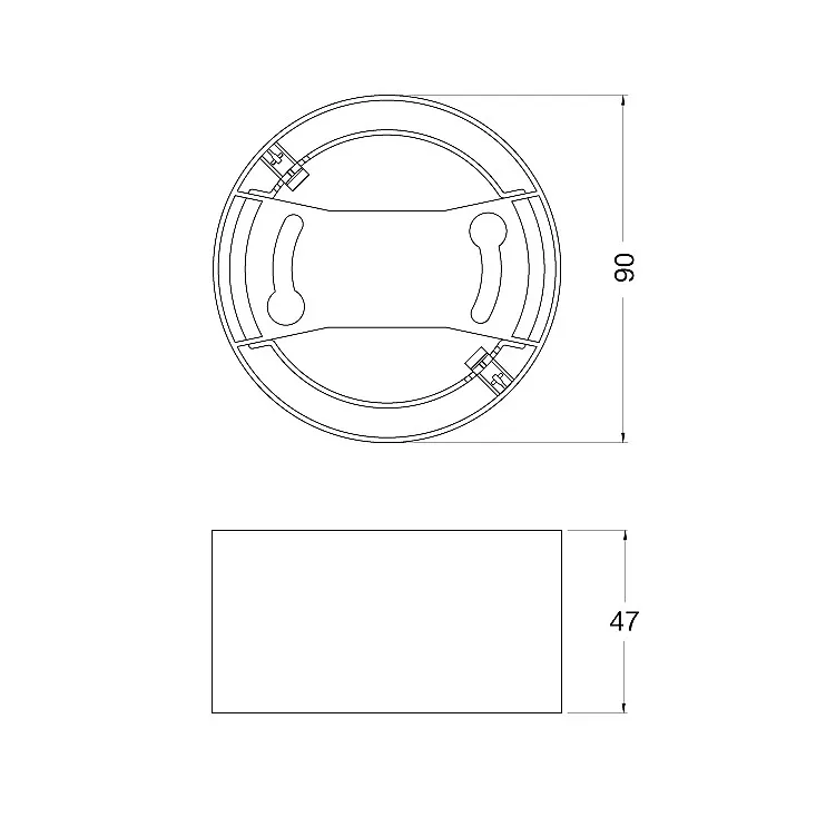 Nosač za ugradni LED panel 4W 4058075709881E