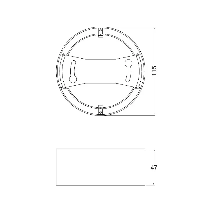 Nosač za ugradni LED panel 8W 4058075709904E