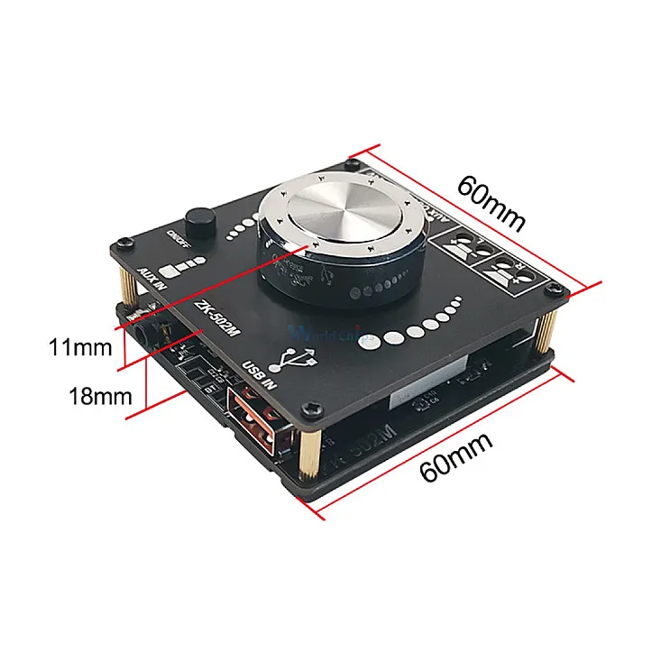 Ugradno stereo pojačalo 2x50W ZK-502M