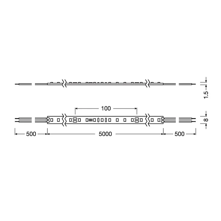 Ledvance LED traka toplo bela 70 LED / 1 m 4058075707894E