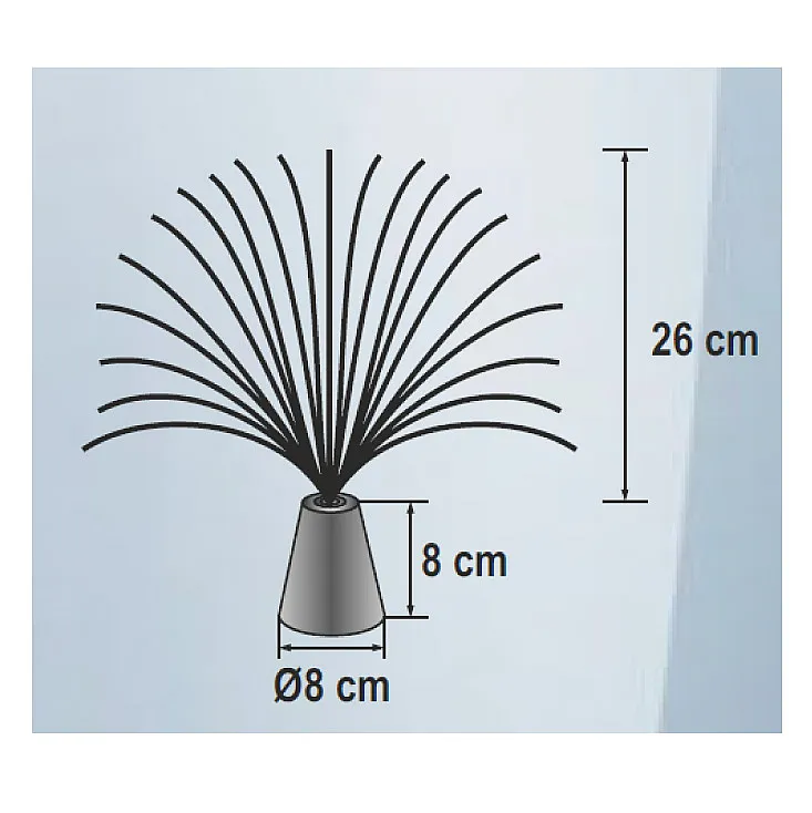 LED dekorativna lampa sa staklenim vlaknima FOL1