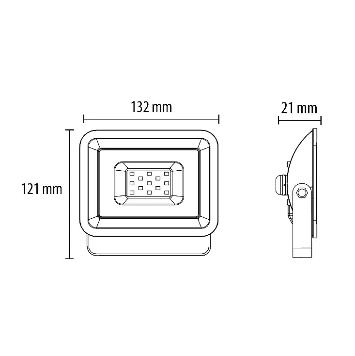LED reflektor 20W LRF024EW-20W/BK