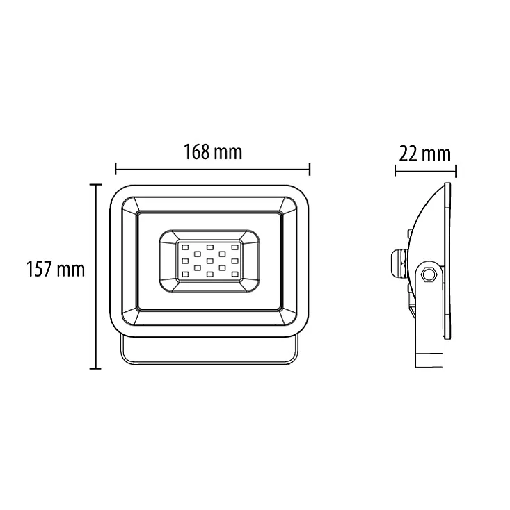 LED reflektor 30W LRF024EW-30W/BK