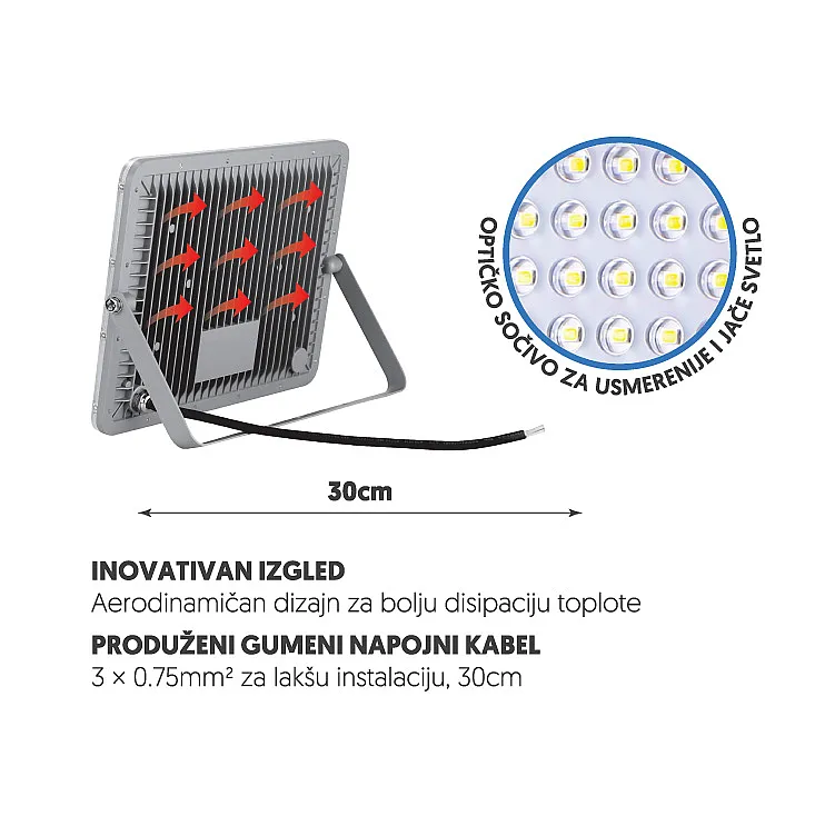 LED reflektor 200W LRF03W-200