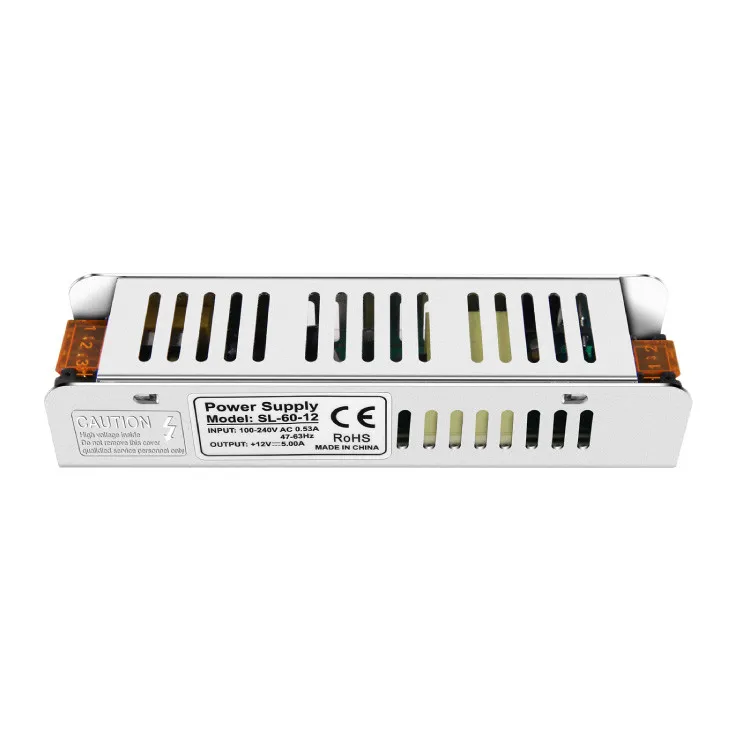 Ispravljač 60W IP20, slim PS-60-12SL