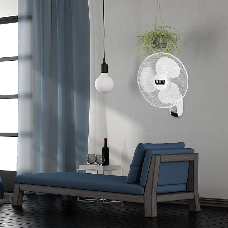 Zidni ventilator sa daljincem, 40cm, 50W WF40R