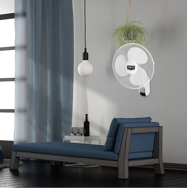 Zidni ventilator sa daljincem, 40cm, 50W WF40R