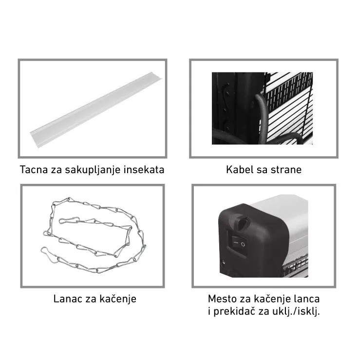 Električna zamka za insekte 2x10W IKA11-20