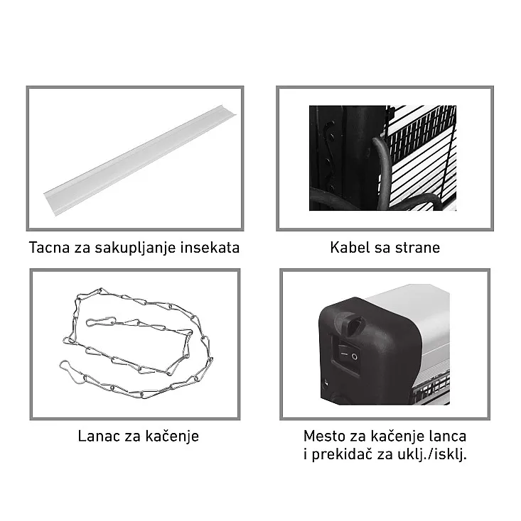 Električna zamka za insekte 2x18W IKA11-40