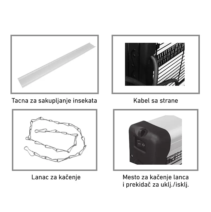 Električna zamka za insekte 2x18W IKA11-40