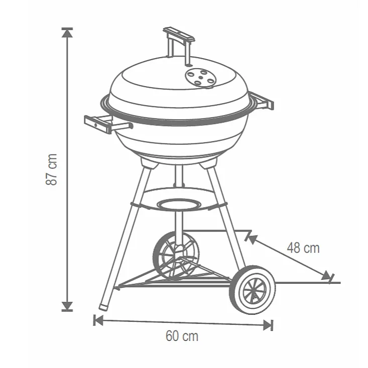 Roštilj na drveni ugalj GR02