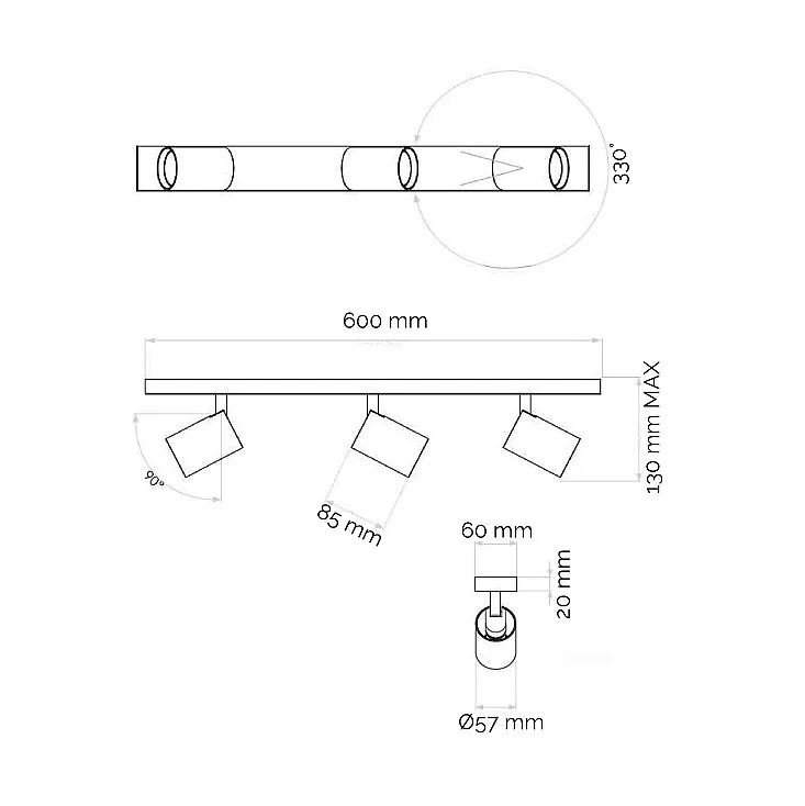 M206077 Ugradna svetiljka mat kvadratna Mitea Lighting