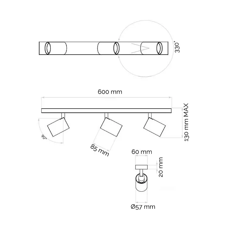 M206077 Ugradna svetiljka mat kvadratna Mitea Lighting