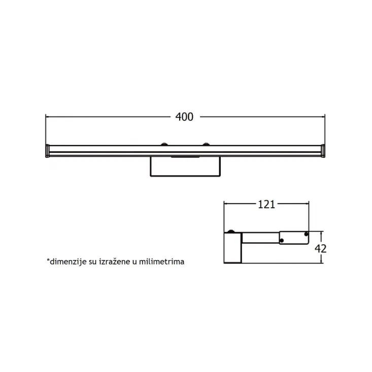 Zidna LED lampa 8W E200958