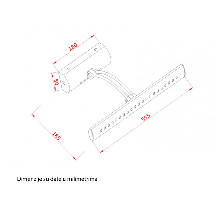 Zidna LED lampa 7W E200894