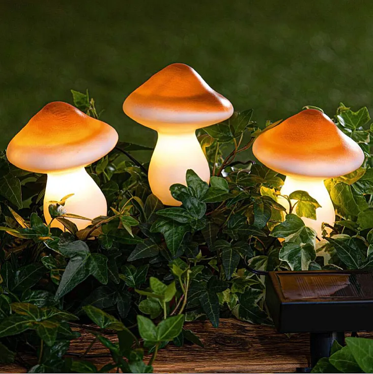Solarna baštenska lampa "pečurka" - 3 kom. ML-DS006