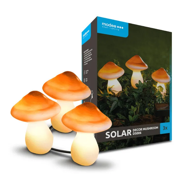 Solarna baštenska lampa "pečurka" - 3 kom. ML-DS006