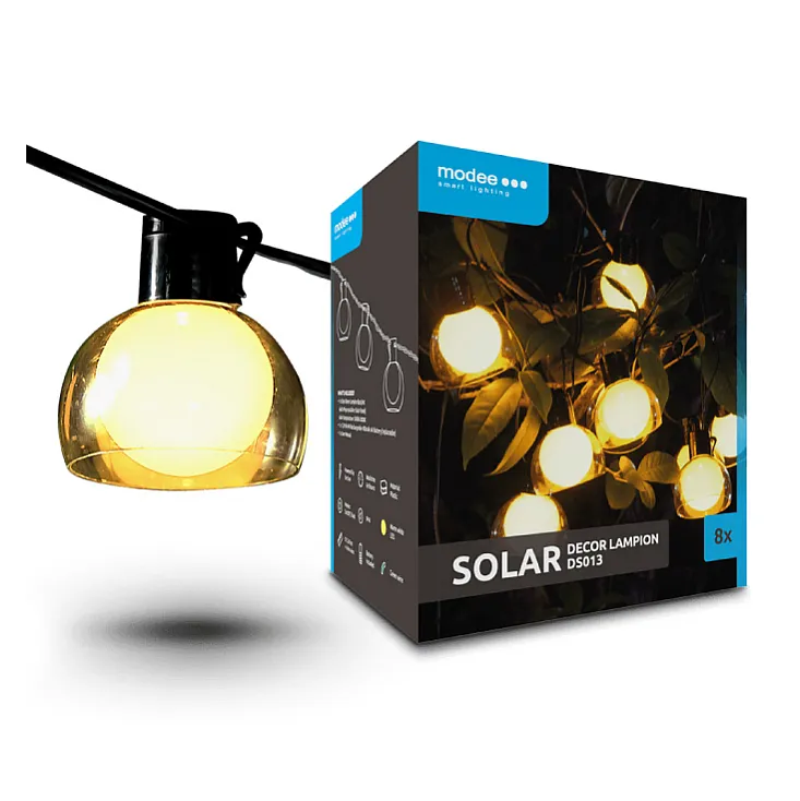 Solarni LED niz 4.4 m, 8 lampiona ML-DS013