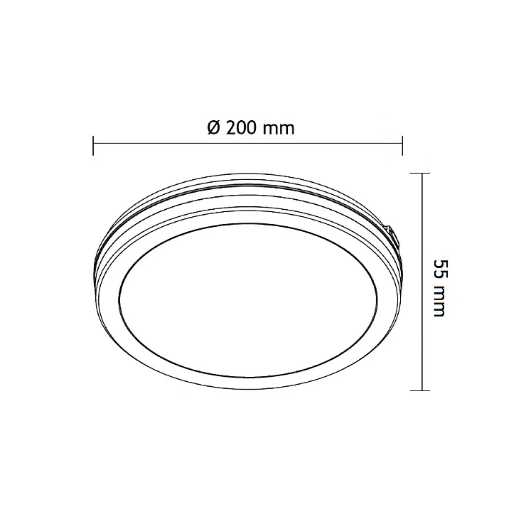 LED plafonjera 15W, promenljiva boja svetla E201821